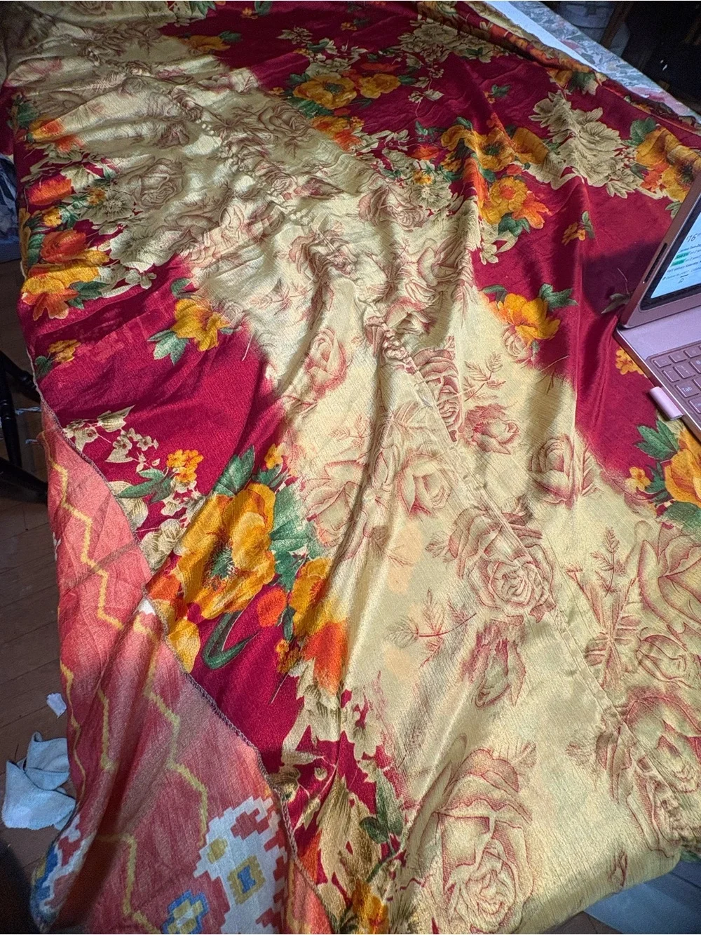 Darn Good Sari Wrap Boho Maxi Skirt